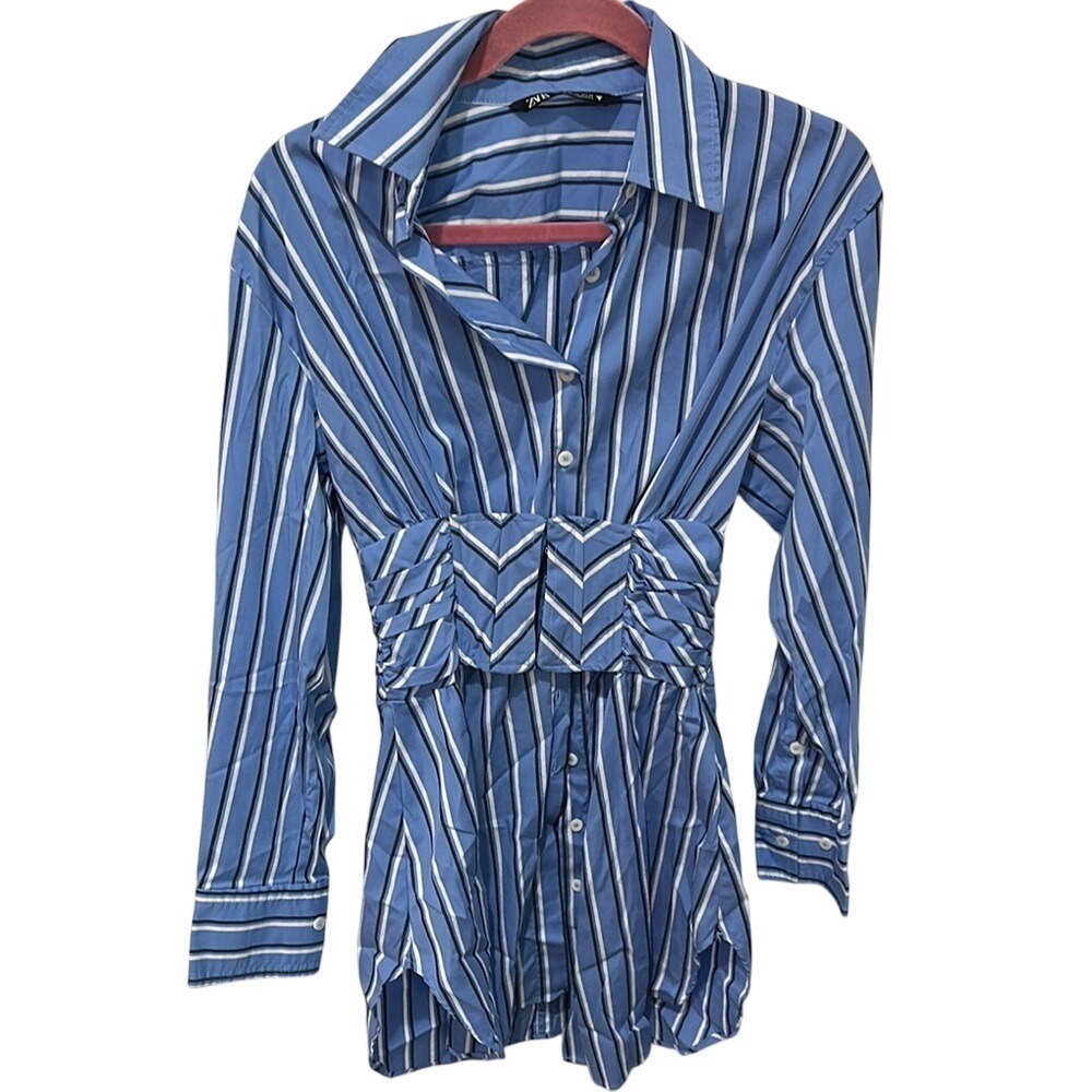 Blue Striped Women's dress